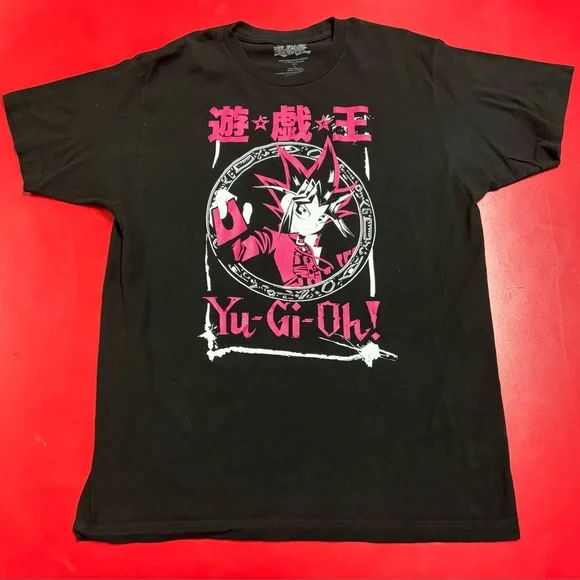 yugioh card shirt 73Studio X Yu-Gi-Oh! Dark Magician Card Heavyweight T-Shirt Black main image 0